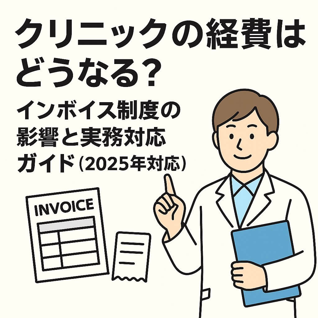 クリニックの経費はどうなる？インボイス制度の影響と実務対応ガイド（2025年対応）