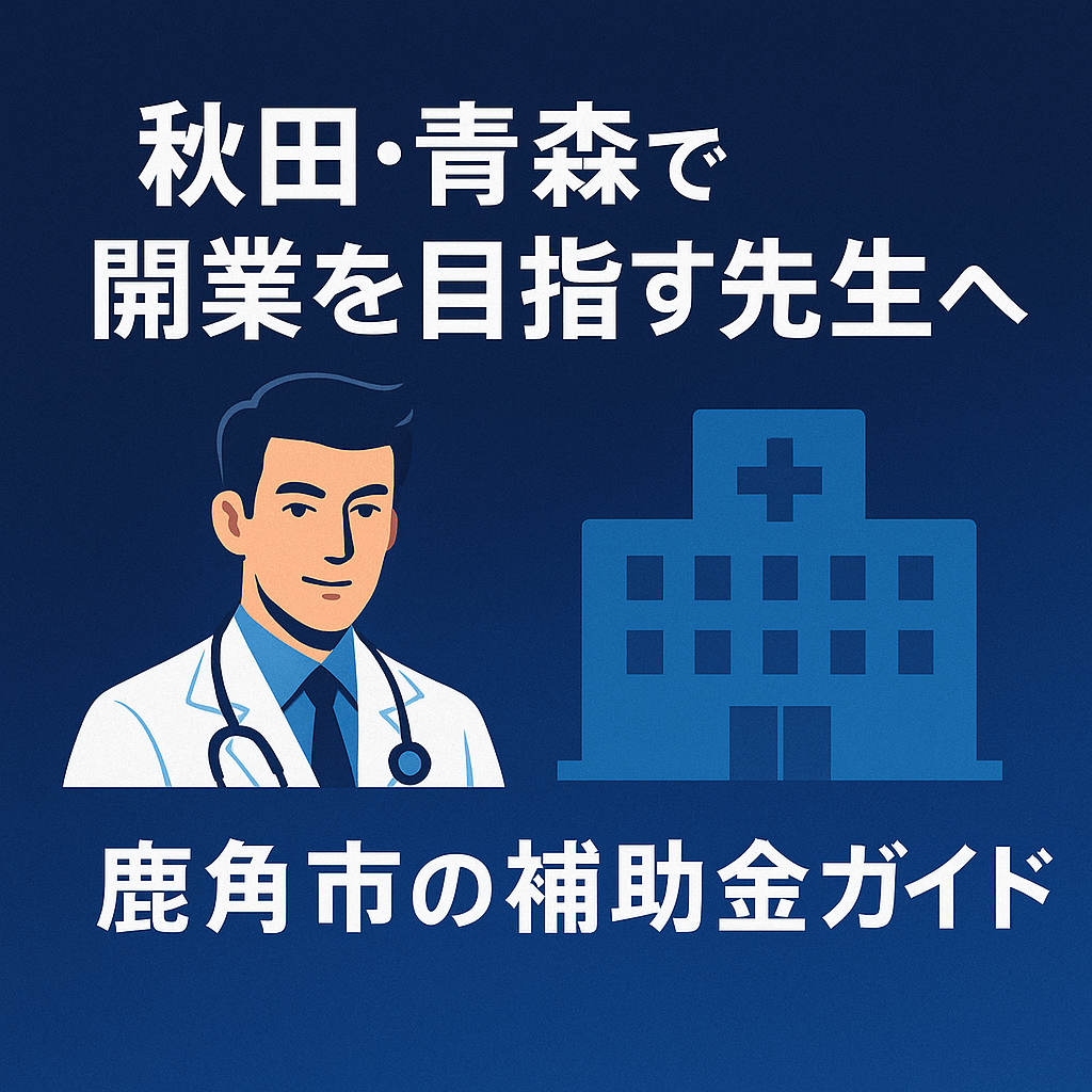 秋田・青森でクリニック開業を目指す先生へ|鹿角市の「医療機関開設支援補助金」完全ガイド【2025年版】