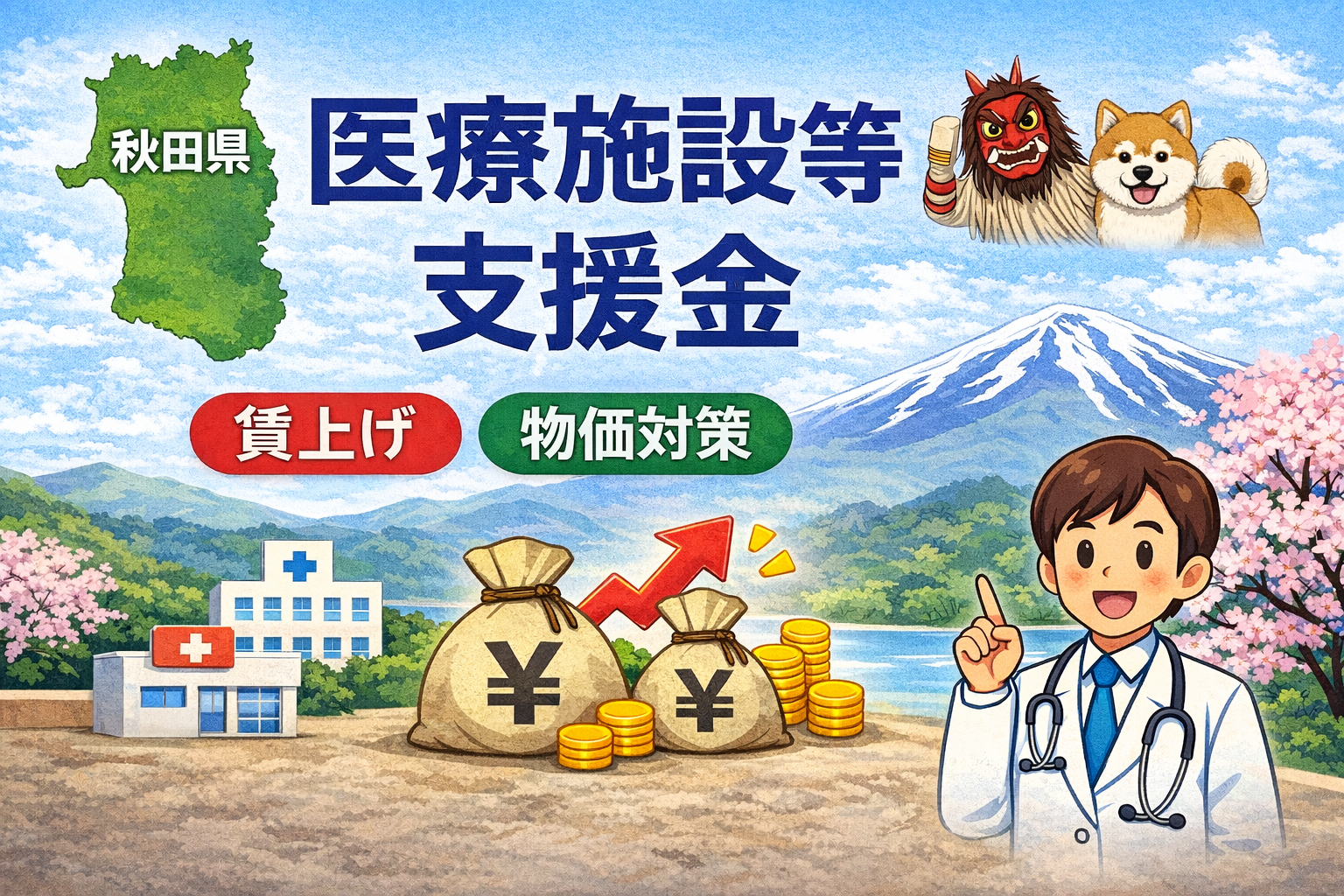 秋田県｜医療施設等処遇改善・物価上昇支援金をわかりやすく解説【令和8年申請】